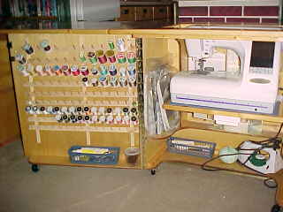 Sewing cabinet open base