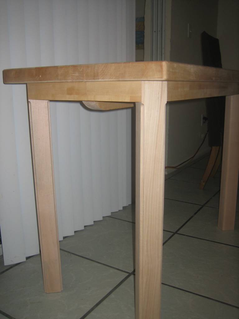Solid Maple Table (My First)2