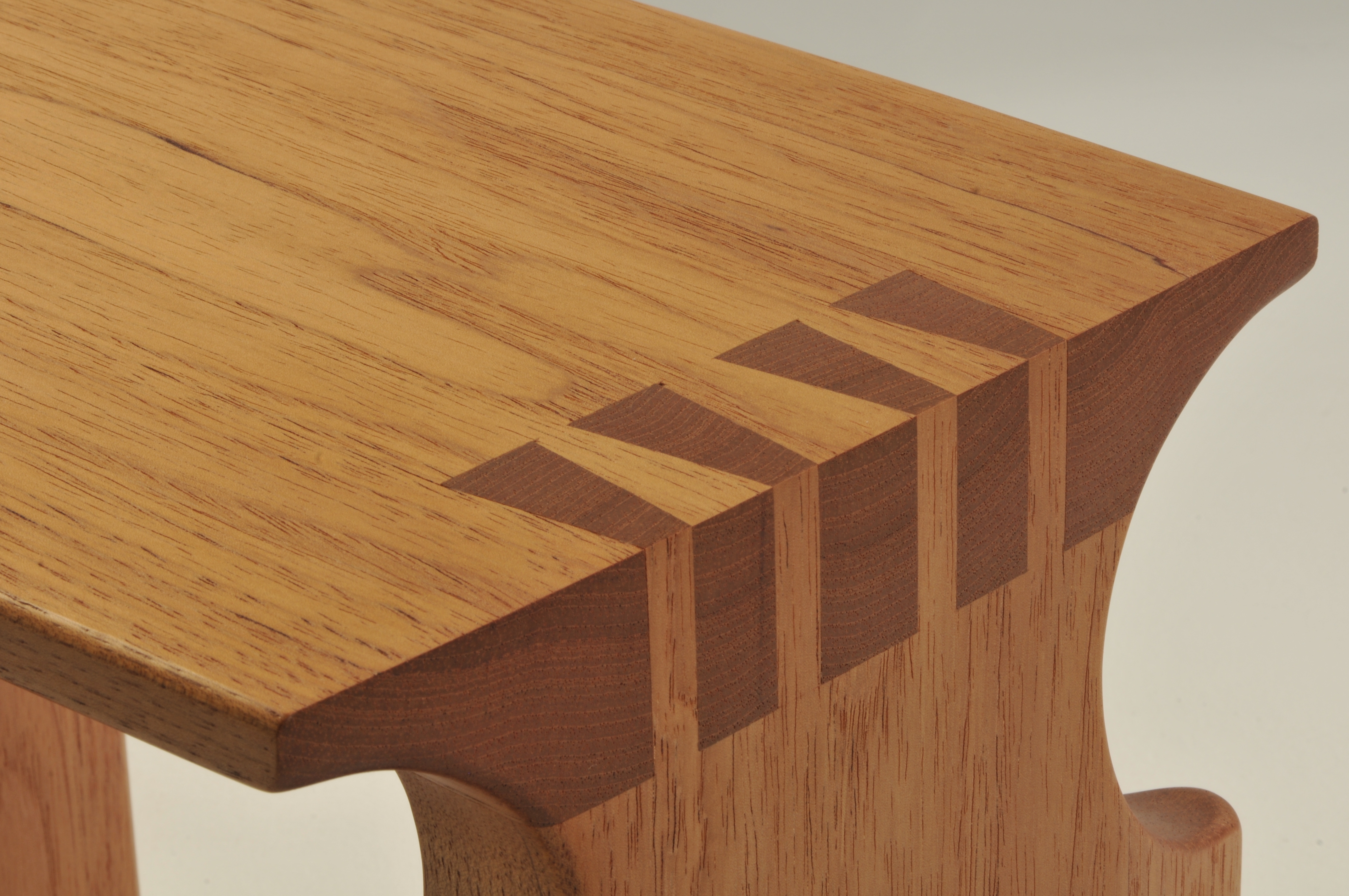 spanish_cedar_sculpted_stool_dovetail_detail