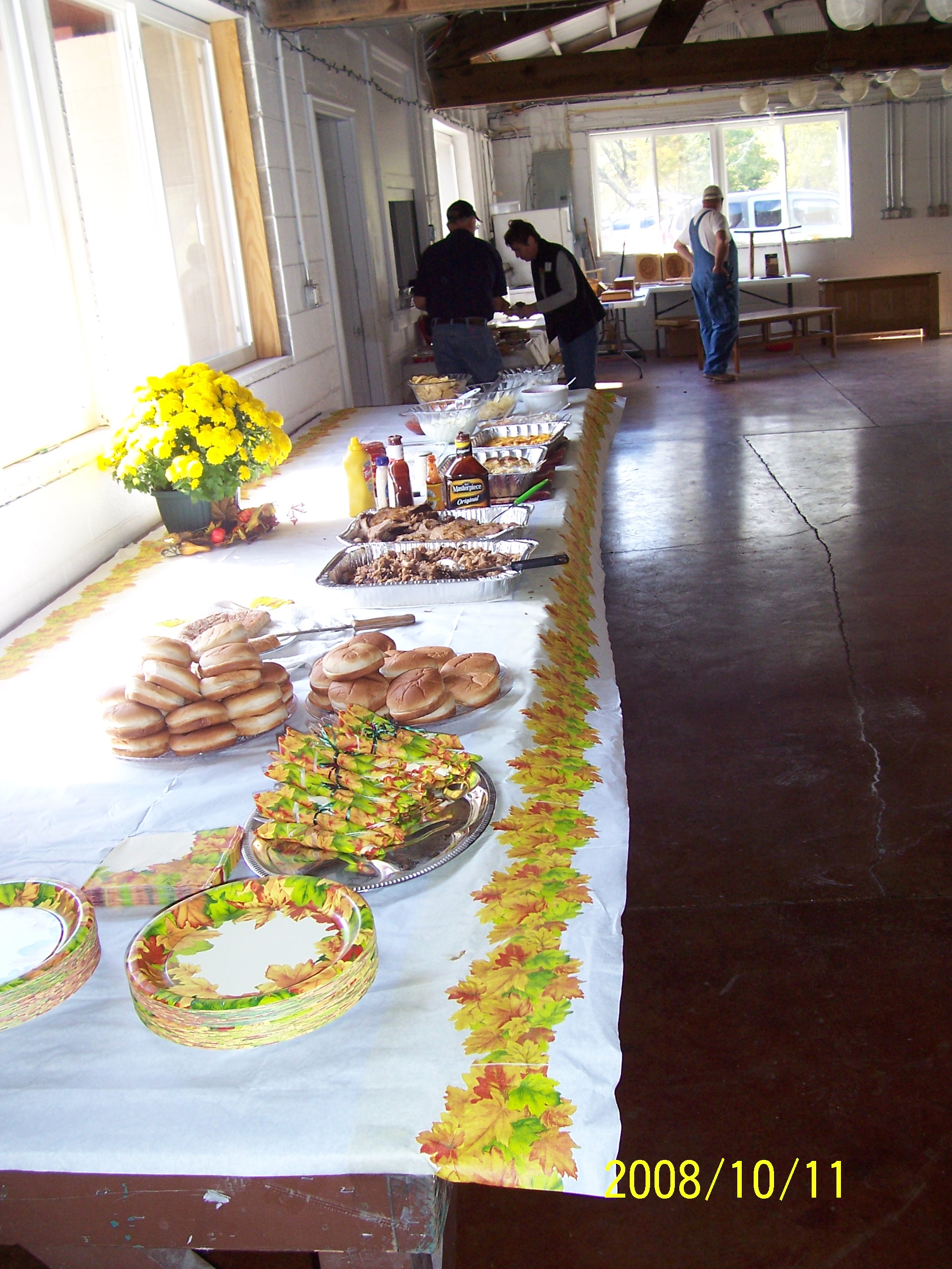 The food Table after most everyone ate.