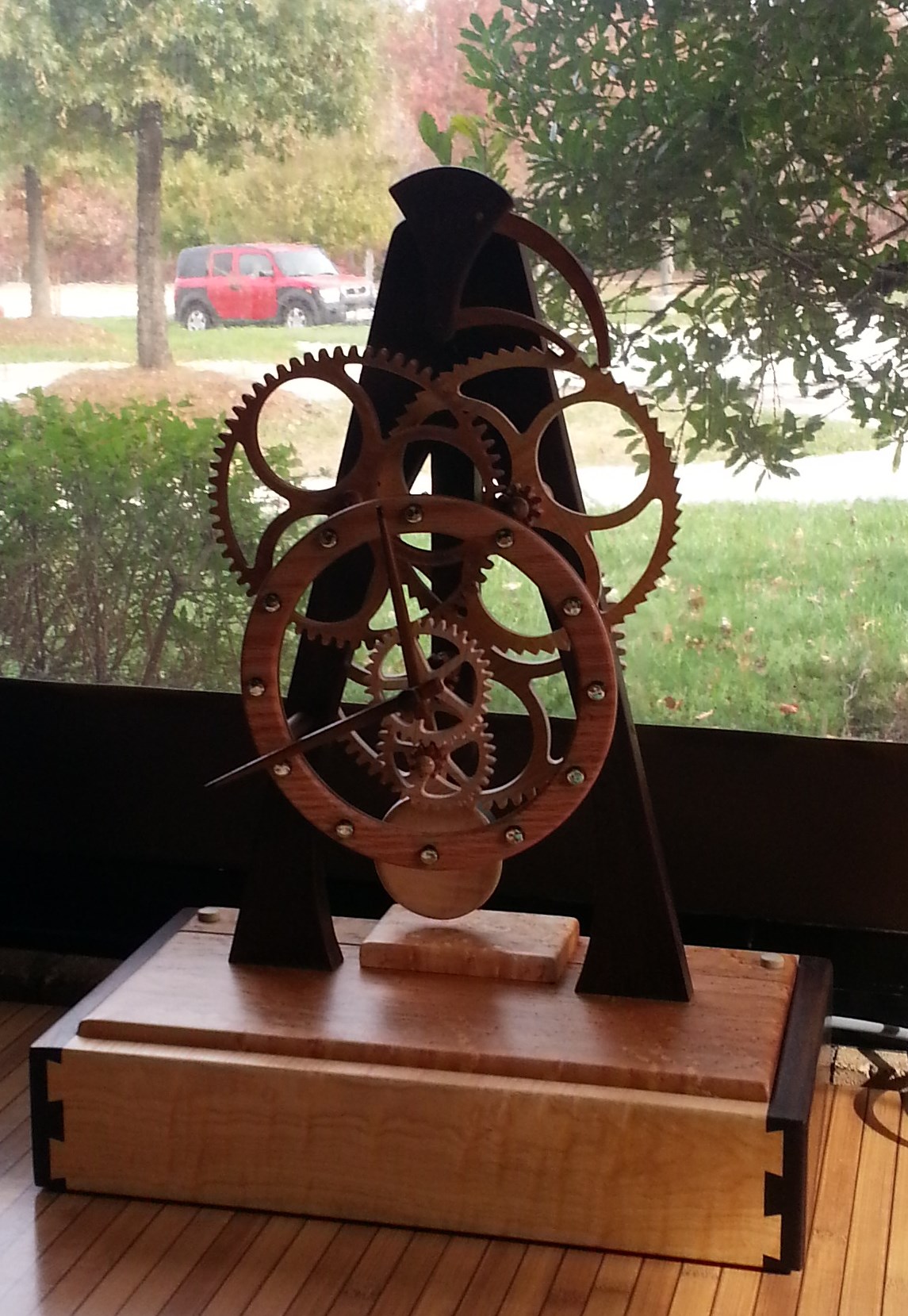 Touchwoods Gear Clock @ Triangle Lunch Bunch
