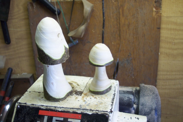 two finished mushrooms